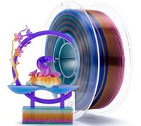 ZIRO Multicolore Filamento per Stampante 3D, Traslucido Filament PLA 1.75mm | Filament Multicolore Rainbow PLA, 1kg/2.2lb, Prisma di Cristallo