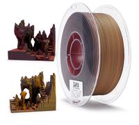 ZIRO Opaco Filamento PLA Tricolore, Magico Cambio di Colore Filamento 1.75mm, Multicolore Filamento per Stampante 3D 1kg, Precisione Dimensionale +/-0.03mm, Volcano