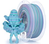 ZIRO Strisce opache, filamento multicolore, PLA 1,75 mm, cambio di colore rapido, strisce PLA serie 1 kg, multicolore arcobaleno, opaco rotazionale per stampante 3D, filamento a sirena