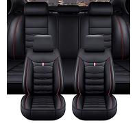 ZIROXI Auto Set Coprisedili per BMW X5 E53 X5 1.Gen 1999 2000 2001 2002 2003 2004 2005 2006 Car Seat Cover Personalizzati Protezioni Sedili Accessori,BlackRed