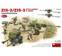 Zis-2/zis-3 With Limber & Crew. 2 In 1 1:35 Plastic Model Kit MINIART