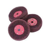 ZISEcoc Trattamento superficiale della ruota for trafilatura in acciaio inossidabile con manico da 6 mm, lucidatura dei metalli, testina di rettifica tampone abrasivo, in nylon