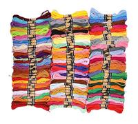 Zisemeil Filo da ricamo, 100 pezzi, filo a punto croce multicolore per cucire matasse da 8 metri per artigianato fai da te