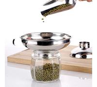 Zisemeil Imbuto a collo largo in acciaio inox, strumento da durevole per marmellate e liquidi, 1 pezzo (282)