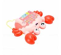 Zisemeil Macchina per la Storia del Granchio per L'apprendimento Precoce, Giocattoli Interattivi per Musicale con Luci e Suoni per i più Piccoli (Rosa)