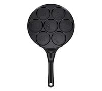 Zisemeil Mini Padella per Pancake con 7 Forme di Stampo in Lega di | Padella per Uova Cartoon, Pentole per Colazione Senza Stick, Compatibile con Piano Cottura in Ceramica a Gas, Corpo