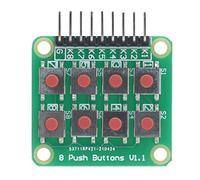 Zisemeil Modulo Tasto Pulsante Modulo Tastiera Tastiera Matrice 2x4 Scheda Microinterruttore a 8 Tasti 8 Tasti Indipendenti Basette Pin Fori di Installazione per Microcompu