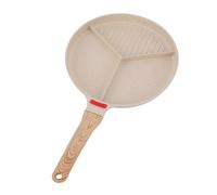 Zisemeil Padella per la Colazione, Design 2 in 1, Padella Grill Divisa per Uova, Bistecca e Omelette, con Rivestimento Antiaderente per Fornelli a Gas, a Induzione e microonde.