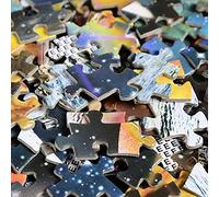 Zisemeil Puzzle rotondo, 1000 pezzi, multicolore, giocattolo educativo per adulti, esperienza di gioco educativo (colorato)