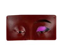 Zisemeil Tavola per Esercitarsi nel Trucco in Silicone, Tavola Realistica Riutilizzabile per il Trucco del Viso e degli Occhi con Materiale Bionico Strutturato, per Studenti di (nera)