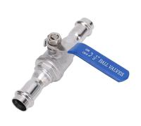 Zisemeil Valvola a Sfera a Pressione Valvola a Sfera a Connessione a Pressione a Doppia da 1/2 Pollici DN15 Acciaio Inossidabile 304 1000PSI WOG con Azionamento