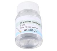 Zisemeil Vernice Altamente Lucida da 60 Ml, Vernice Protettiva Trasparente per Dipinti Ad Olio con Design Ad Asciugatura Rapida, Previene Polvere e Graffi, Migliora vivacità e