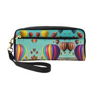 ZISHAK I Love Alpacas Print Portable Makeup Bag,Design adatto ai viaggi,Versatile Mini sacchetto di trucco, Mongolfiera lavanda, Taglia unica