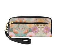 ZISHAK I Love Alpacas Print Portable Makeup Bag,Design adatto ai viaggi,Versatile Mini sacchetto di trucco, Fiori di peonia, Taglia unica