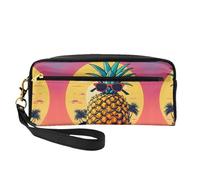 ZISHAK I Love Alpacas Print Portable Makeup Bag,Design adatto ai viaggi,Versatile Mini sacchetto di trucco, Ananas Frutta Occhiali Da Sole Sand Beach, Taglia unica