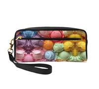 ZISHAK I Love Alpacas Print Portable Makeup Bag,Design adatto ai viaggi,Versatile Mini sacchetto di trucco, Molti Gelati Colorati, Taglia unica