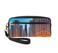 ZISHAK Kilauea Volcano Bloom Print Portable Makeup Bag,Travel -Friendly Design,Versatile Mini Makeup Pouchtion, Chicago Illinois Stati Uniti, Taglia unica
