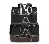 ZISHAK Love Gymnastics zaino in vera pelle, borsa a tracolla da donna alla moda per tutte le occasioni, nero, taglia unica, Nero, One Size