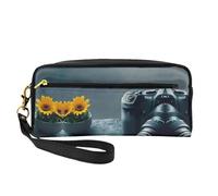 ZISHAK Sacchetto di trucco portatile con stampa tramonto del deserto di cactus,Design adatto ai viaggi,Mini sacchetto di trucco versatile, Spazio Universo Grafica 3D, Taglia unica