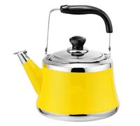 zishuo shop Bollite, teiera con infusore per piano cottura, Whistliteapot, bollitore da tè per piano cottura, bollitore per acqua calda, bollitore veloce per acqua bollente, giallo, 1 l