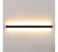 zishuo shop Lampade da Parete, Applda Parete Nera, Applda Parete Lineare,Pada da Paretemalista a Striscia Lunga, Apparecchio Di Illuminazida Parete con 3Lità Di Colore, Applcablate,Pade da Parete Line