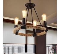 zishuo shop Lampade da Parete, Miscelatore,Pada da Parete Creativa Americana,Padario Rurale in Corda Di Canapa,Padario da Bar, Bancda Bar Retrò,Padario Creativor Ristorante,Pada a Sospensione, Luci da