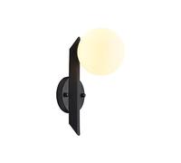 zishuo shop Lampade da Parete,Pada da Parete a Globo in Vetro, Applda Parete Di Metà Secolo, Illuminazida Camera da Letto Nera,Pada da Pareter Interni in Stile Nordico,Pada da Pareter Soggiorno, Camer