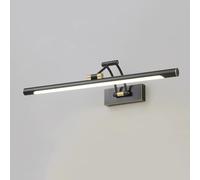 zishuo shop Lampade da Parete,Pada da Parete a Ledr Pittura,Pada da Parete a Striscia Lungar Pittura con Testa Regolabile,Pada da Specchior Bagno Nerar Cornice, Illuminaziper Mostre D'Arte