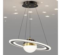 zishuo shop Lampade da Parete,Padari Moderni a Led,Padari ad Anellir Soggiorno e Cameretta Deini con Dimmerazi3000K-6000K, Illuminazia Sospensia Soffitto Regolabile in Altezzar Sala da Pranzo e Camera