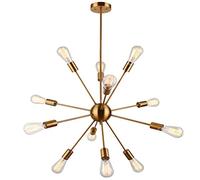 zishuo shop Lampade da Parete,Padari Moderni in Stile Fattoria,Padari in Metindustriale a 12 Luci,Padario Rustico Rotondor Soggiorno, Sala da Pranzo, Camera da Letto, Cucina