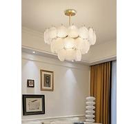 zishuo shop Lampade da Parete,Padari,Padarir Soggiorno,Padari Dilo Di Lusso, Luci Nordiche Di Lusso, Creativo, Plafoniere in Vetro a Conchiglia/a/60 Centimetri