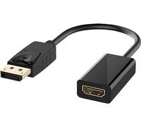 ZISONIX Adattatore da DisplayPort a HDMI, convertitore Displayport (DP) maschio a HDMI femmina, risoluzione 1080P 4K per TV, Thinkpad, HDTV, TV, monitor, proiettori