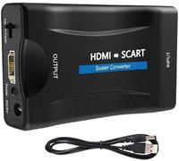 ZISONIX Adattatore da hdmi a scart, convertitore da hdmi a peritel, Adattatore audio video da Hdmi a PéRitel Supporta Uscita TV Ntsc/Pal per Ps3/Ps2/Tv/Dvd