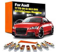 zisrewhs Kit lampadine per luci Interne a LED per Auto, per Audi TT TTS 8N 8J 8N3 8N9 8J3 8J9 Coupe Roadster 1999-2002 2003 2004