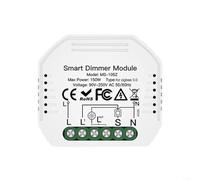 ZiStarlilife 1-Pack per ZIGBEE Dimming Switch Module per Tuya per Smart Life App Telecomando Regolatore di Luce LED Materiale ABS per Illuminazione Casa Ufficio