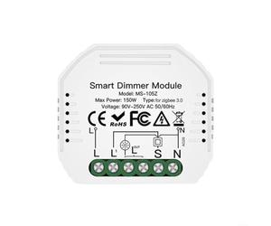 ZiStarlilife 1-Pack per ZIGBEE Dimming Switch Module per Tuya per Smart Life App Telecomando Regolatore di Luce LED Materiale ABS per Illuminazione Casa Ufficio