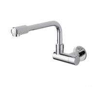 ZiStarlilife 1 prolunga per rubinetto del lavello della cucina, girevole a 360 gradi, rubinetto per piscina, valvola per acqua fredda, per stufe rurali e zona di lavaggio, argento (argento)
