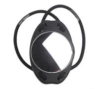 ZiStarlilife 1 specchio da polso per immersioni subacquee per osservazione della sicurezza subacquea con fascia elastica, controllo rapido perdite e dintorni, vetro in plastica nera, 750 x 480 cm, per