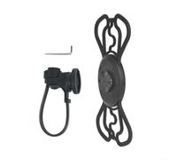 ZiStarlilife 1 supporto per telefono da bici per Garmin supporto per computer Garmin in nylon silicone antiurto cinghia di fissaggio 47-69 pollici smartphone strada mountain ciclismo nero (D)