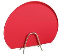 ZiStarlilife 1 tagliere double-face resistente ai microbi antiscivolo con scanalature per succhi per preparare cibi crudi e cotti, rosso, 35 x 26 x 29 cm (rosso piccolo)