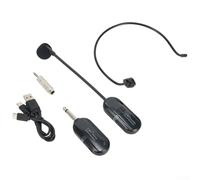 ZiStarlilife 2.4G Microfono Senza Fili Auricolare Cavo Usb Ha Due Usb V2.0 Wireless Headset Mic con Gamma 160FT Per L'insegnamento All'aperto Conferenza Discorso Podcast Live