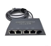 ZiStarlilife Adattatore Ethernet con 4 porte RJ45 Gigabit compatibile per router Starlink per cavo di connessione di rete mini Gen3, trasferimento dati ad alta velocità da 0,5 m (0,5 m)