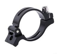 ZiStarlilife Adattatore per deragliatore anteriore per bicicletta, compatibile con componenti per bici da strada MTB, nero e rosso, 31,8 mm, 34,9 mm (nero 31,8 mm)