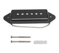 ZiStarlilife Alnico 2 P90 pickup per chitarra single coil, tono caldo vintage con poli regolabili, uscita 69K/72K per posizione del collo o del ponte, involucro in plastica classica, nero (manico