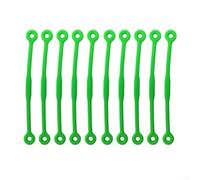 ZiStarlilife Ammortizzatori per racchette da tennis, in silicone, riducono le vibrazioni, design leggero, installazione versatile, set da 10 pezzi, verde, blu, trasparente (verde)