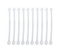 ZiStarlilife Ammortizzatori per racchette da tennis, in silicone, riducono le vibrazioni, design leggero, installazione versatile, set da 10 pezzi, verde, blu, trasparente (trasparente)