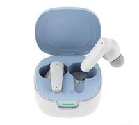 ZiStarlilife Auricolari con traduzione della lingua in tempo reale, collegano 35 lingue senza sforzo, cuffie wireless compatte e leggere, nero, bianco, blu, grigio (bianco + blu)