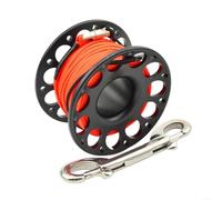 ZiStarlilife Bobina per immersioni subacquee, in lega di alluminio T6061 da 15/30 m, con bullone a scatto in acciaio inossidabile, guida per linea lavorata a CNC per esplorazione di relitti di caverne