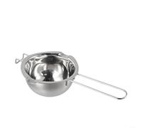 Zistarlilife Caldaia doppia in acciaio inox con manico resistente al calore per realizzare candele, sapone e fondere cioccolato, argento