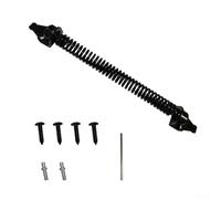 ZiStarlilife Cerniera per cancello a molla in acciaio al carbonio con chiavistello per recinzione porta da giardino, chiusura automatica, resistente, 240 x 39 mm, viti e ago di regolazione inclusi